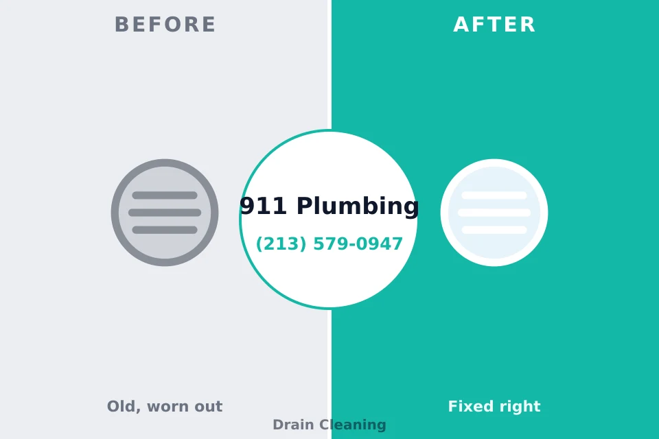 Before and after: plumbing repair Miami Springs, FL